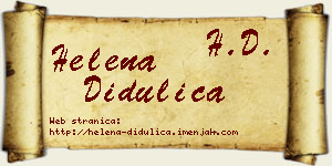 Helena Didulica vizit kartica